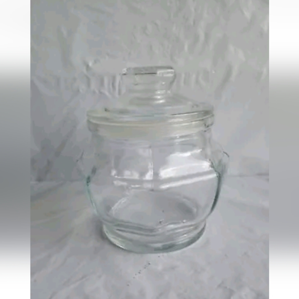 KIG Indonesia Paneled Octagon Apothecary Jar with Lid Candy Dish
